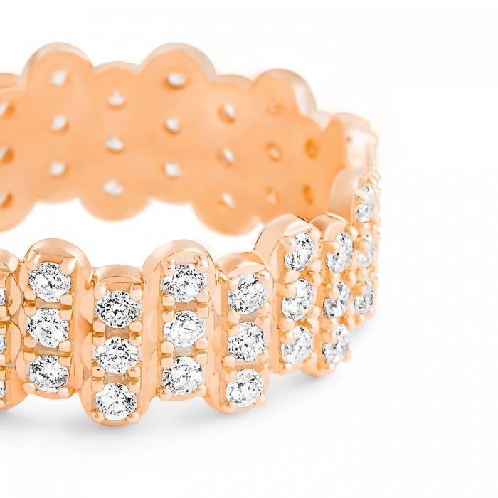 Ginette Ny Be Mine Diamond Strip Large Band