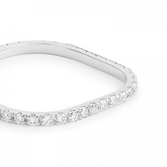 Ginette Ny Be Mine Diamond TV White Mini Ring