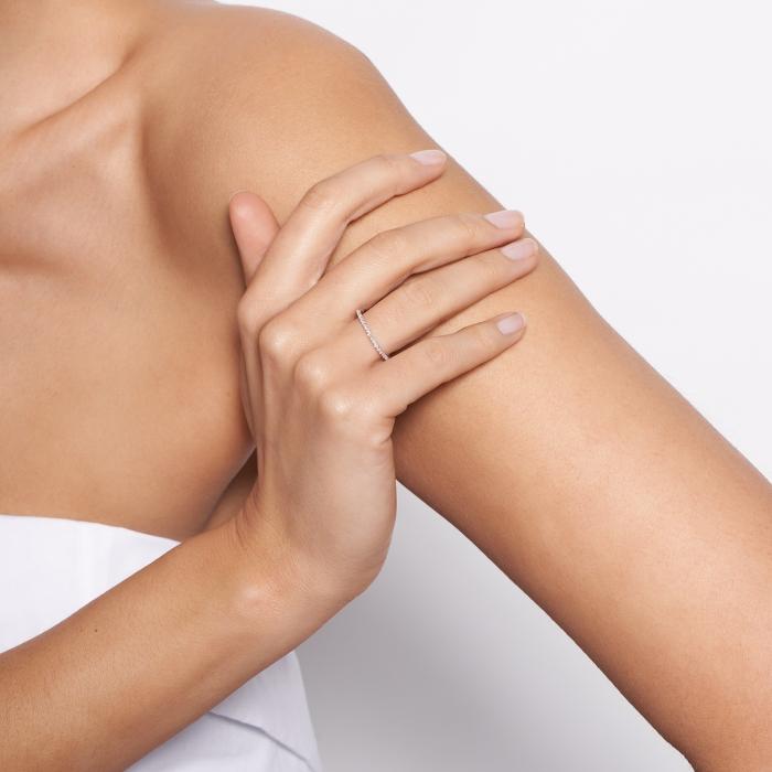 Ginette Ny Be Mine Diamond TV White Mini Ring