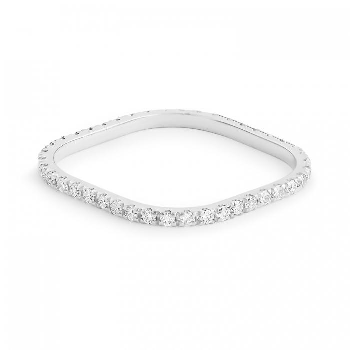 ginette ny be mine diamond TV white mini ring