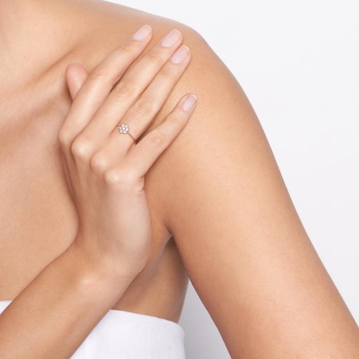 Ginette Ny Be Mine Lotus Diamond Ring