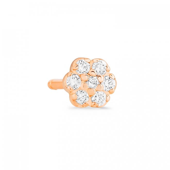 Ginette Ny Be Mine Lotus Diamond Studs