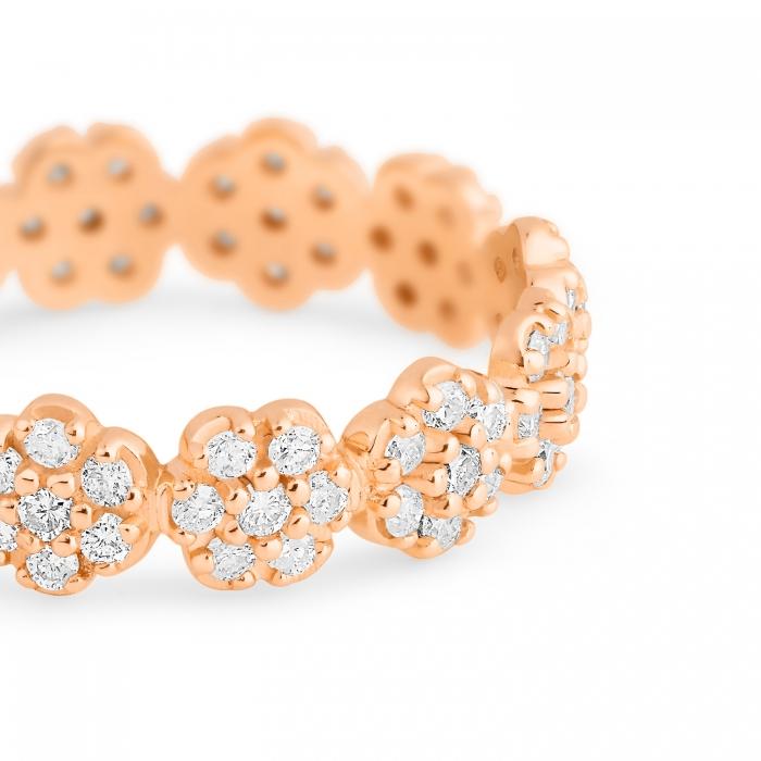 Ginette Ny Be Mine Lotus Mini Diamond Band