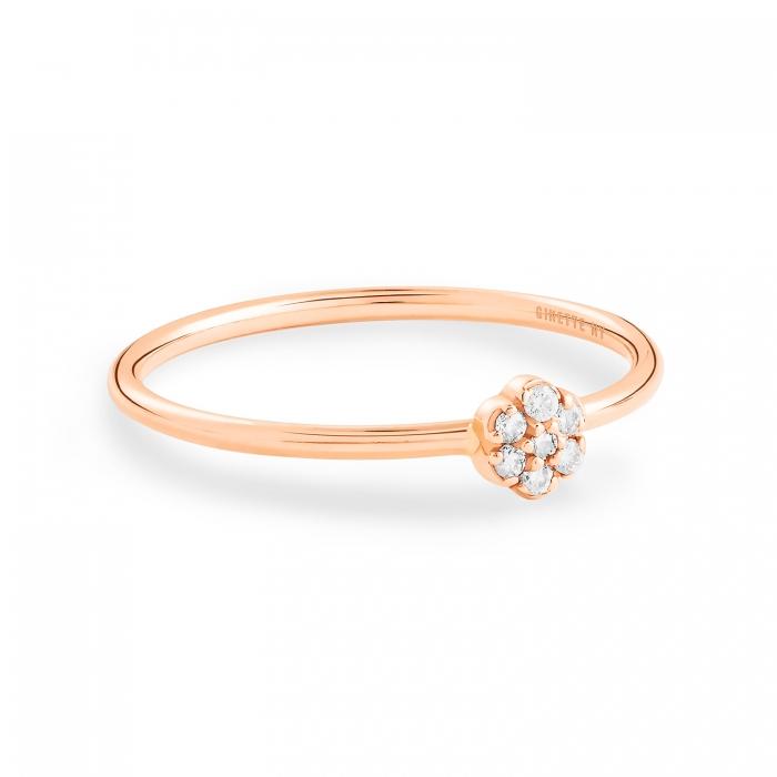 ginette ny be mine lotus mini diamond ring