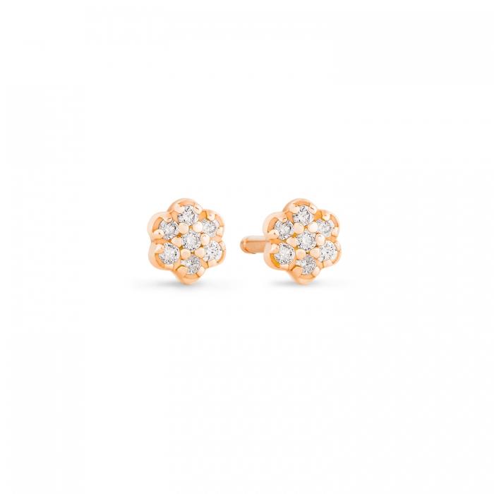 ginette ny be mine lotus mini diamond studs