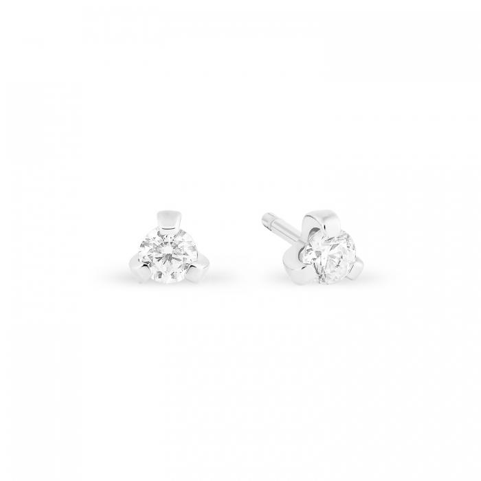 ginette ny be mine maria white mini diamond studs
