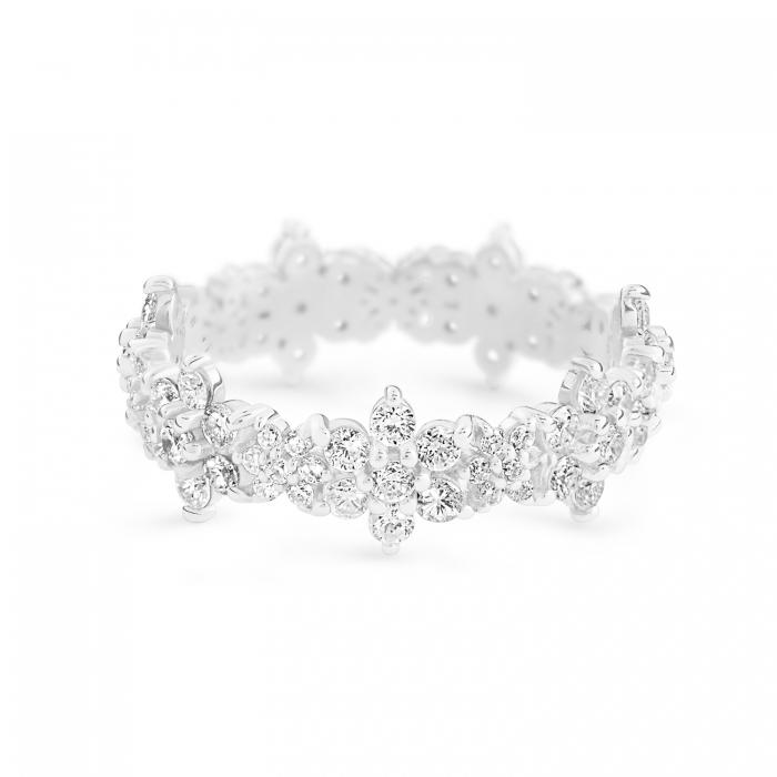 ginette ny be mine star white mix diamond band