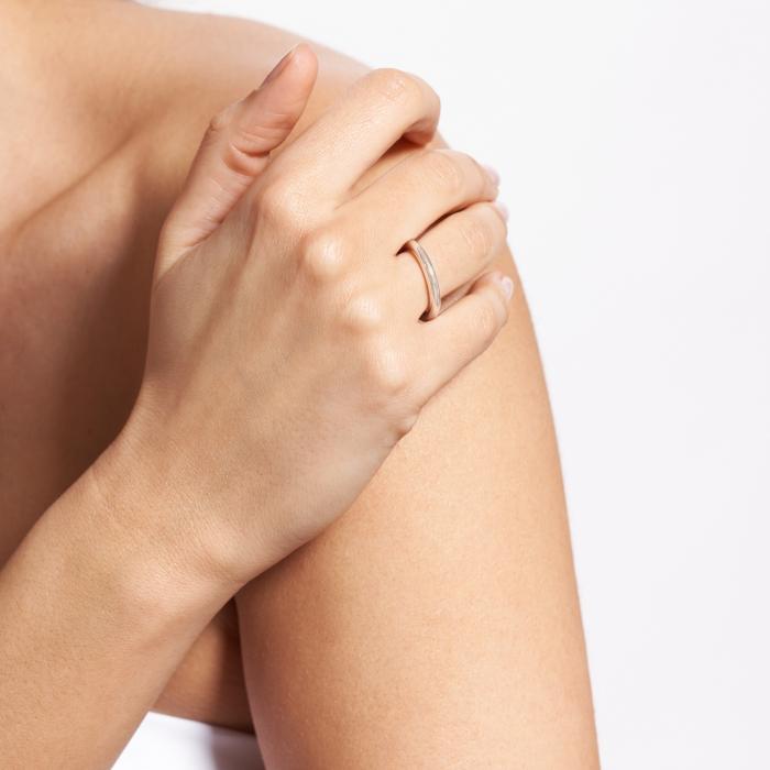 Ginette Ny Be Mine White Domed Band