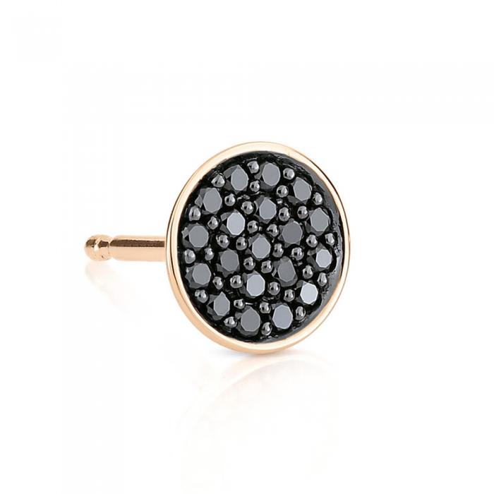 Ginette Ny Black Diamond Sequin Studs
