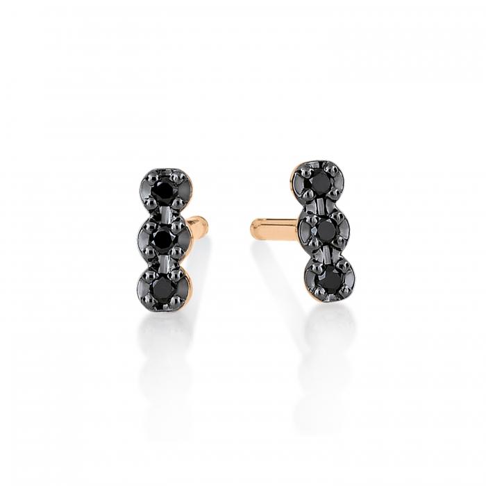 ginette ny black diams strip studs