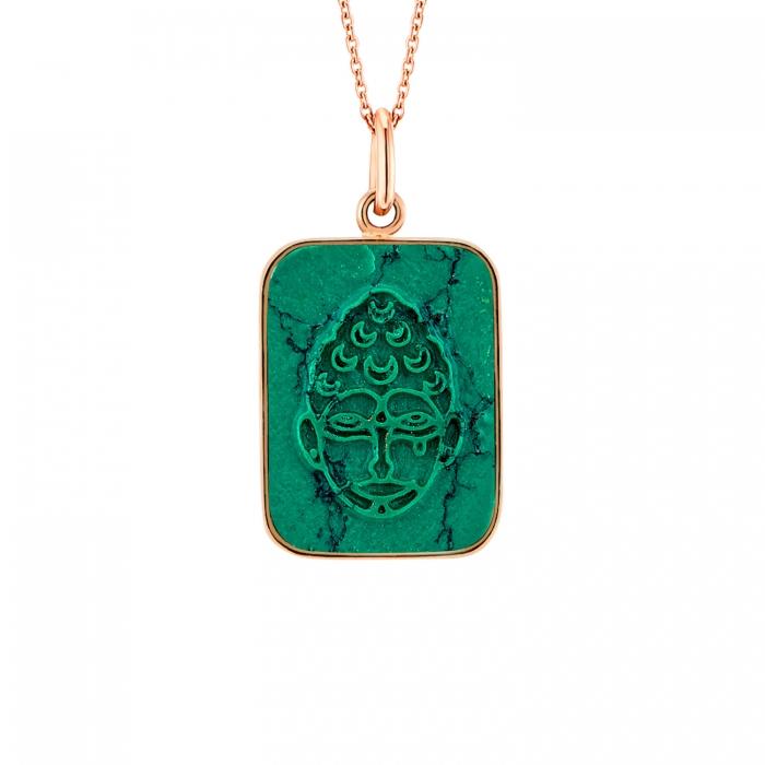 Ginette Ny Bliss Turquoise Buddha On Chain