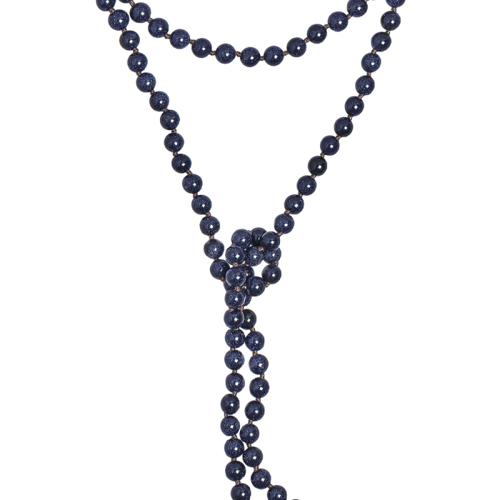 Ginette Ny Blue Sandstone Bead Sautoir