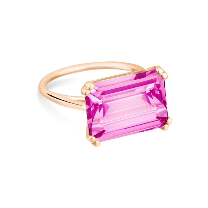 ginette ny cocktail horizontal pink topaz ring