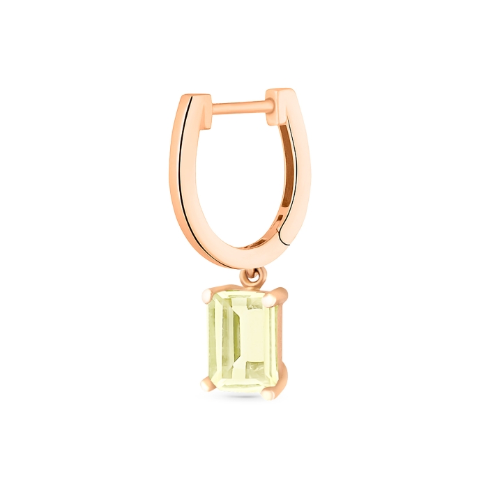 Ginette Ny Cocktail Lemon Quartz Hoops