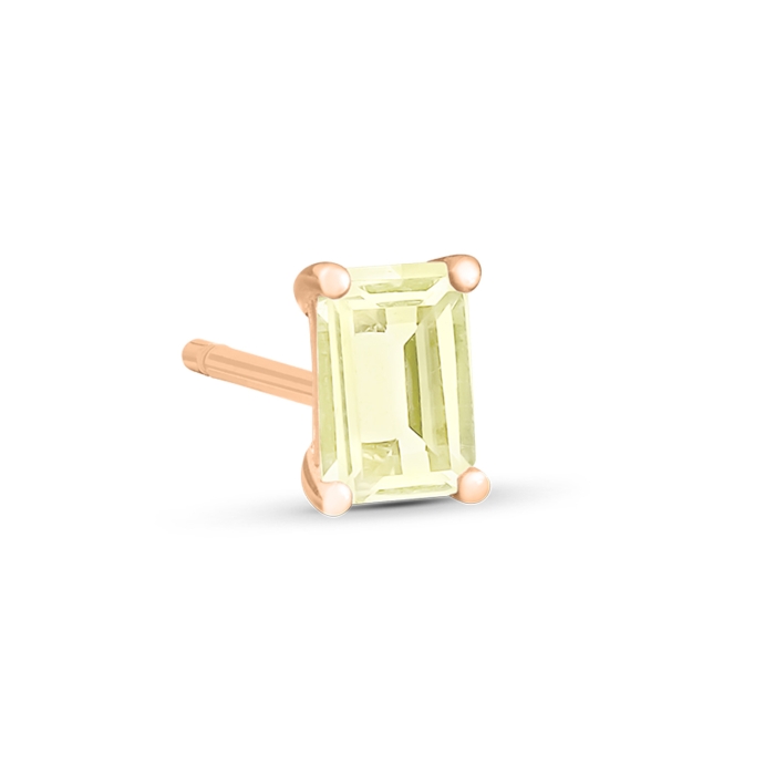 Ginette Ny Cocktail Lemon Quartz Studs