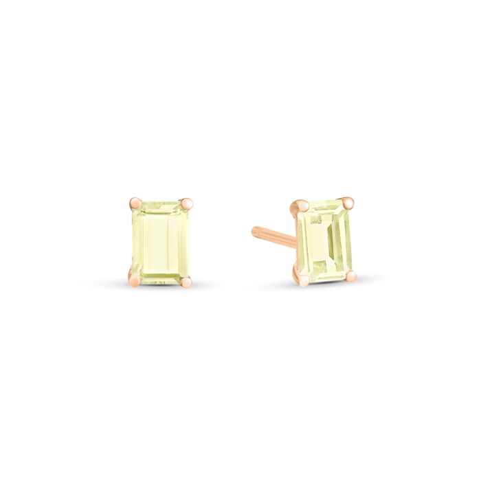 ginette ny cocktail lemon quartz studs