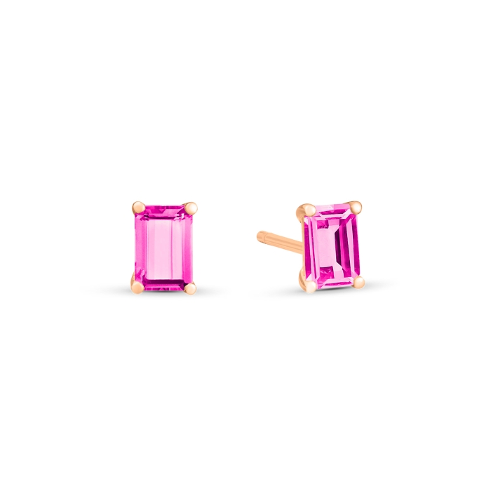 ginette ny cocktail pink topaz studs
