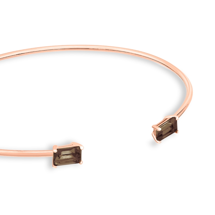 Ginette Ny Cocktail Smoky Quartz Bangle