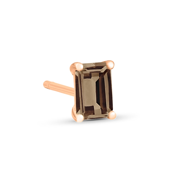 Ginette Ny Cocktail Smoky Quartz Studs
