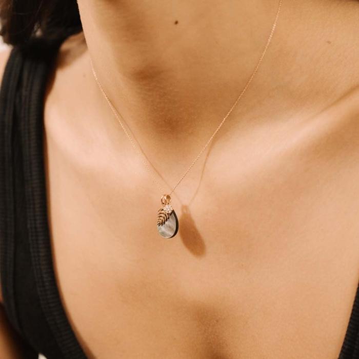 Ginette Ny Diamond Lotus Charm