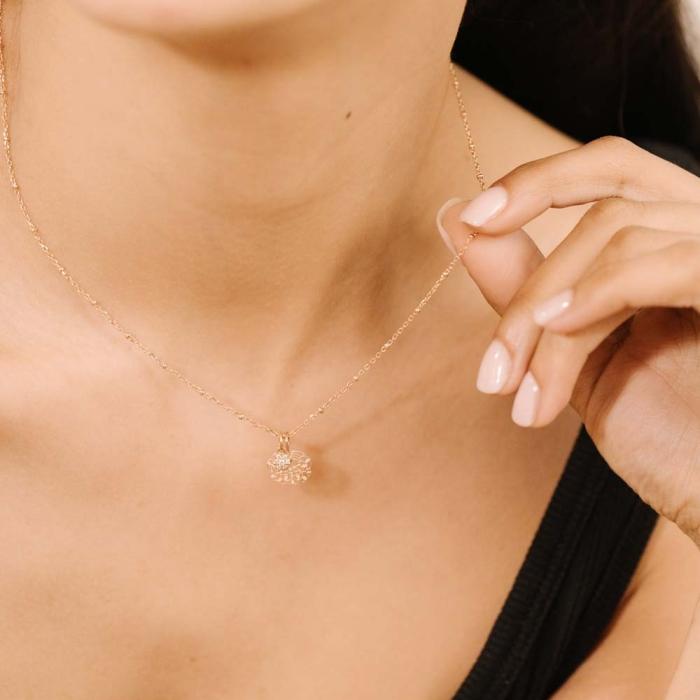 Ginette Ny Diamond Lotus Charm