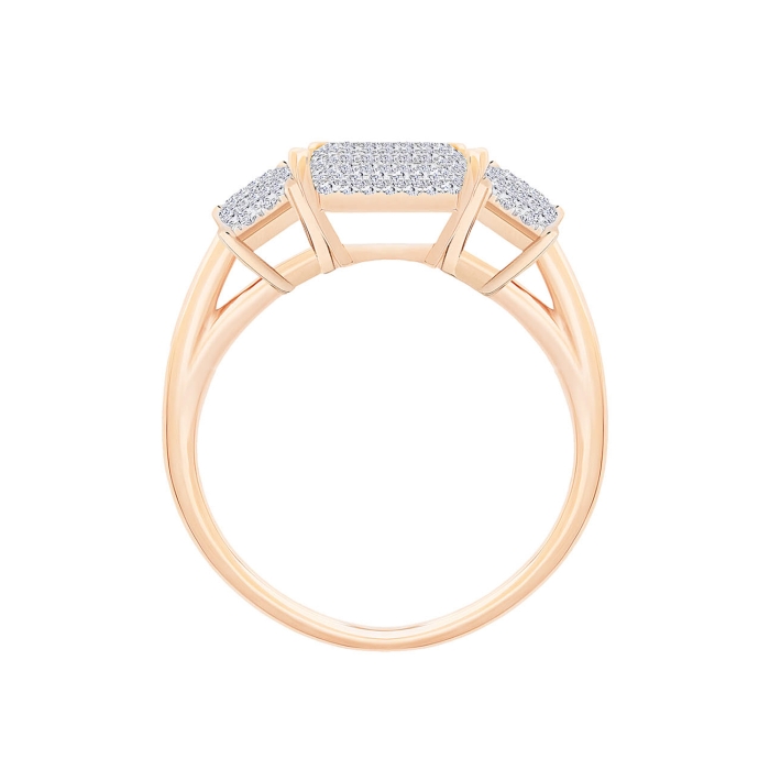 Ginette Ny Diamond Trio Midnight Ring