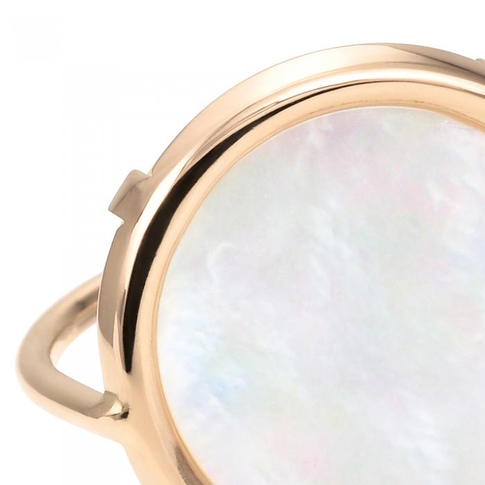 Ginette Ny Disc Ring Mother Of Pearl