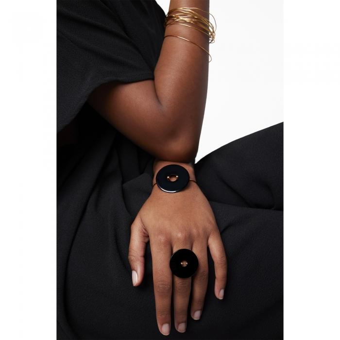 Ginette Ny Donut Onyx Bangle