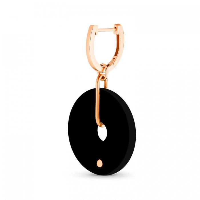 Ginette Ny Donut Onyx Hoops