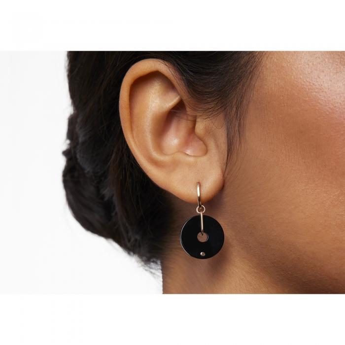 Ginette Ny Donut Onyx Hoops