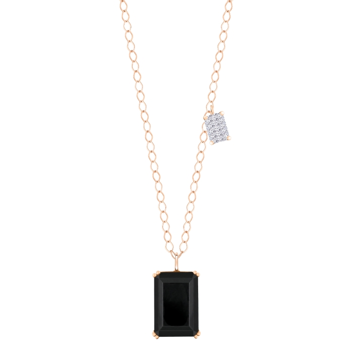 ginette ny duo midnight diamond & onyx necklace