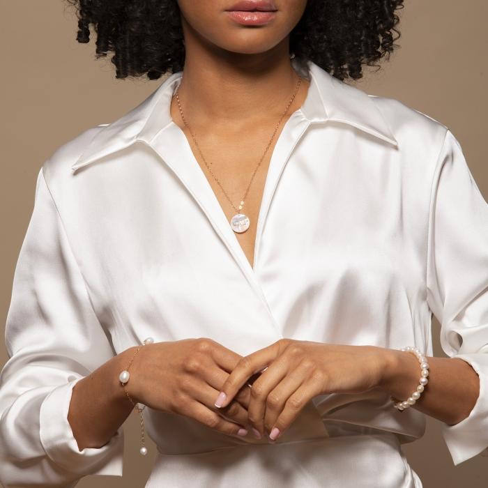 Ginette Ny Elastic Pearl Bracelet