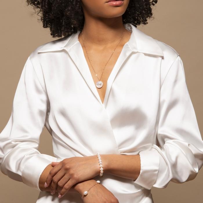 Ginette Ny Elastic Pearl Bracelet