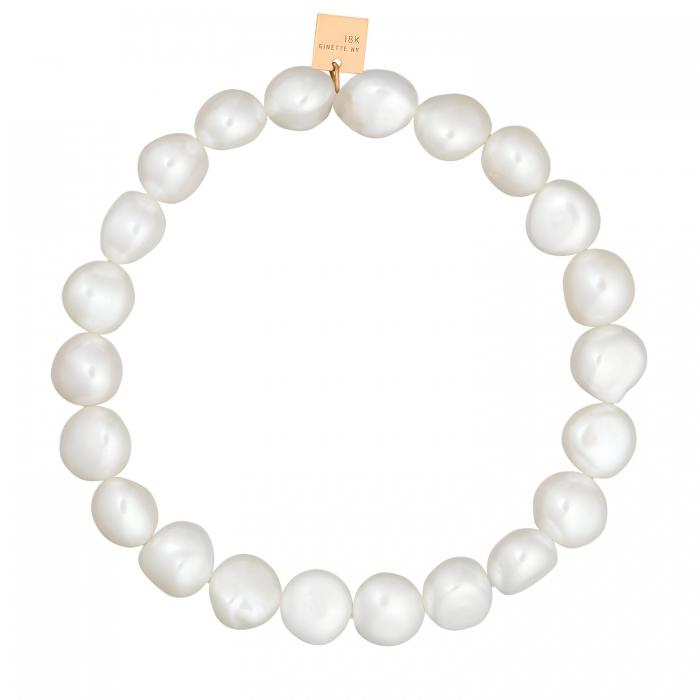 ginette ny Elastic pearl bracelet