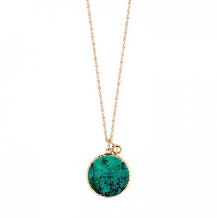 ginette ny ever chrysocolle disc on chain