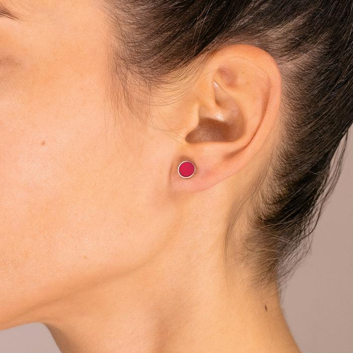 Ginette Ny Ever Coral Disc Studs