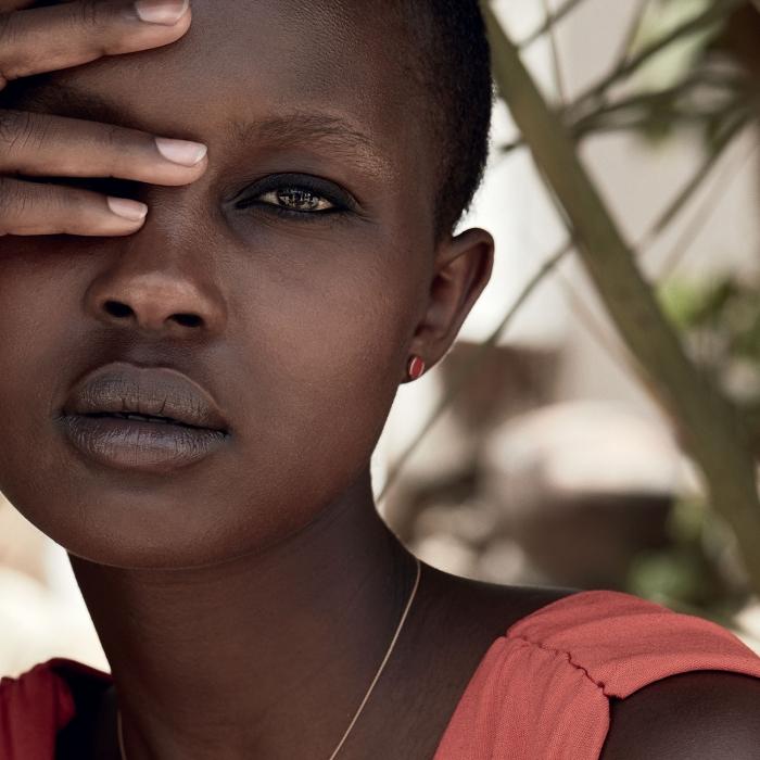 Ginette Ny Ever Coral Disc Studs