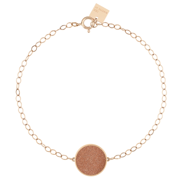 ginette ny ever gold sandstone disc bracelet