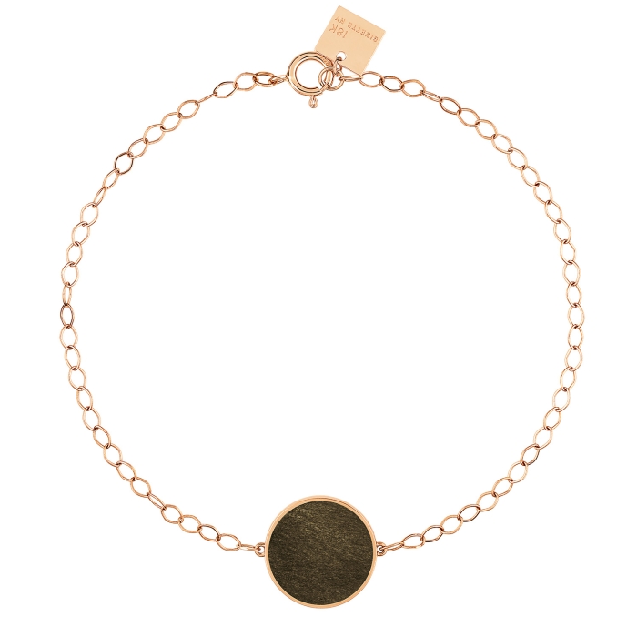 ginette ny ever golden obsidian disc bracelet