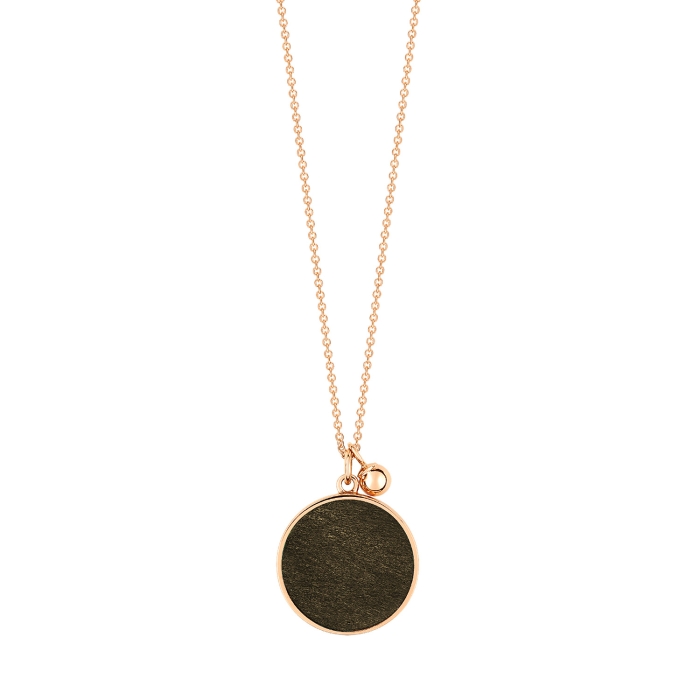 ginette ny ever golden obsidian disc on chain