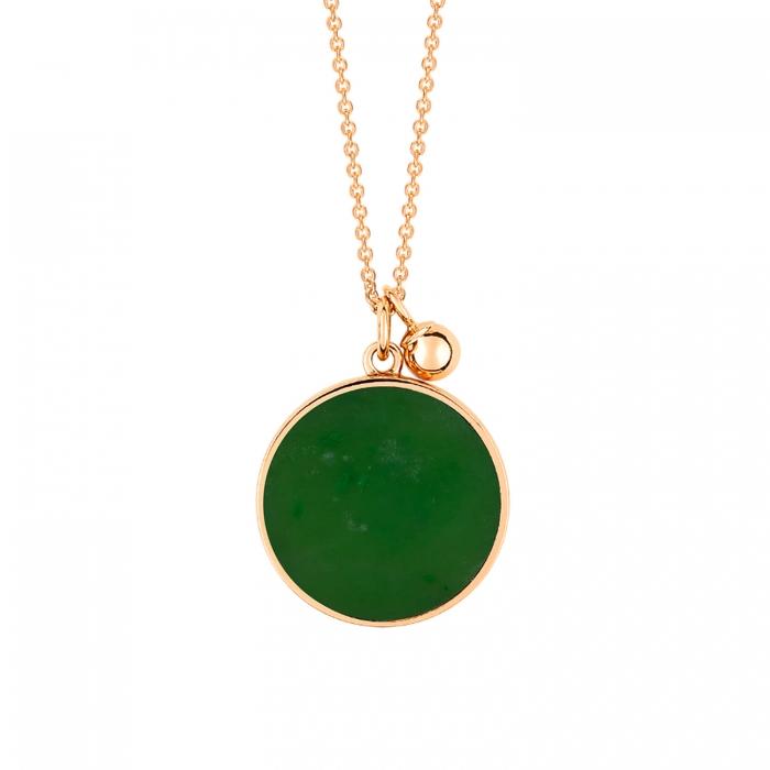 Ginette Ny Ever Jade Disc On Chain