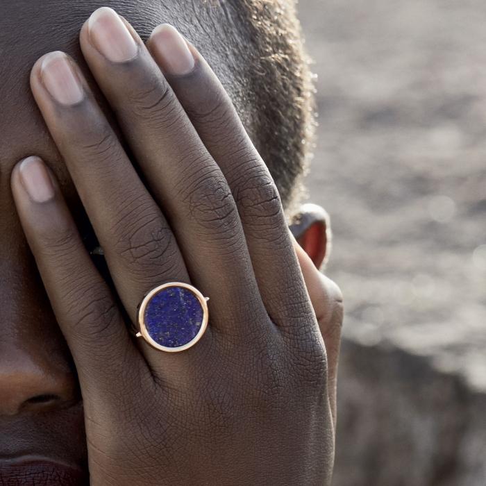 Ginette Ny Ever Lapis Disc Ring