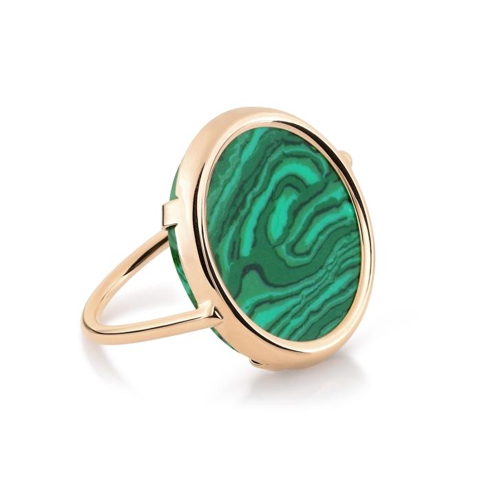 Ginette Ny Ever Malachite Disc Ring