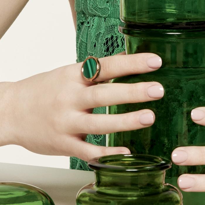 Ginette Ny Ever Malachite Disc Ring