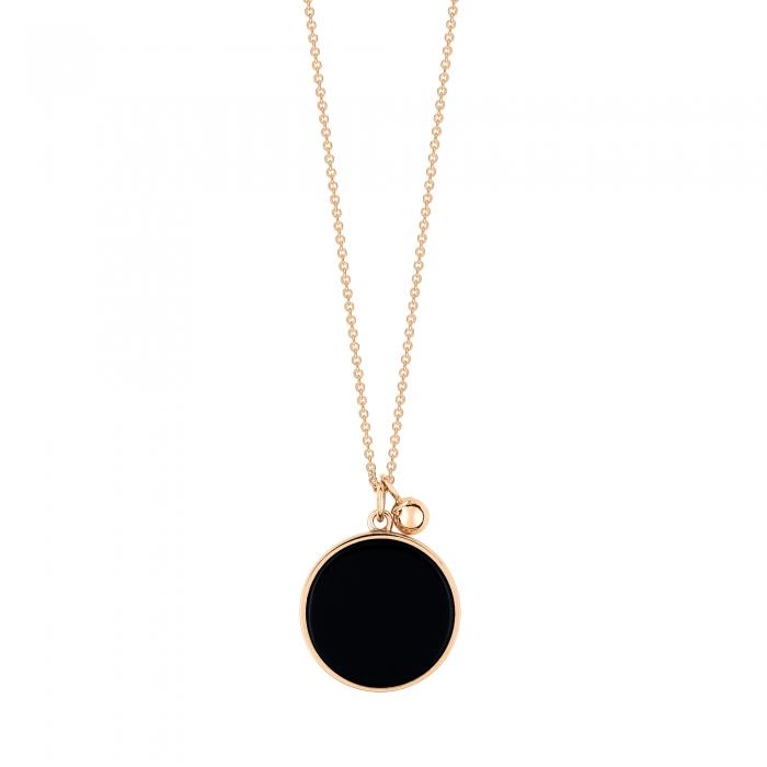 ginette ny ever onyx disc on chain