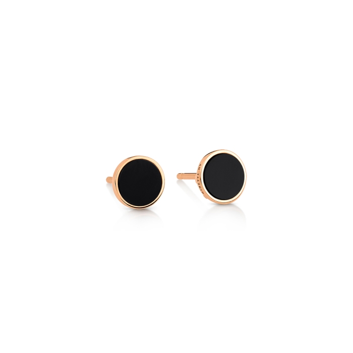 ginette ny ever onyx disc studs