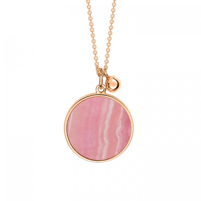Ginette Ny Ever Rhodochrosite Disc On Chain