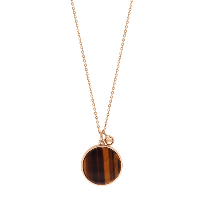 ginette ny ever tiger eye disc on chain