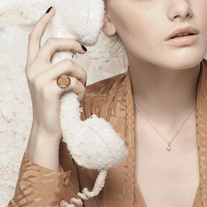 Ginette Ny Ever Tiger Eye Disc Ring