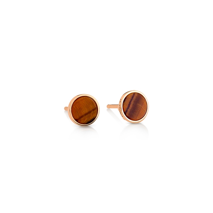 ginette ny ever tiger eye disc studs